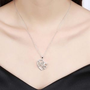 Mom Heart Sterling Silver Coated Necklaces